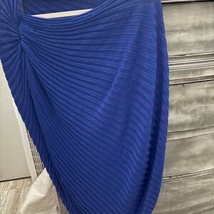 Bisou Bisou Asymmetrical Dress in Vibrant Blue